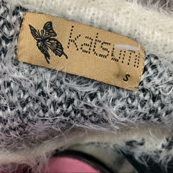 Katsumi Anthropologie Warm Fuzzy Knit Mini Sweater Dress Size Small - Picture 2 of 11